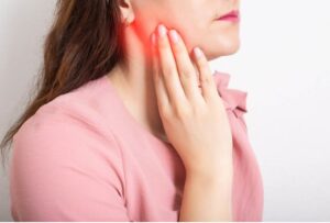 Swollen lymph nodes under jaw