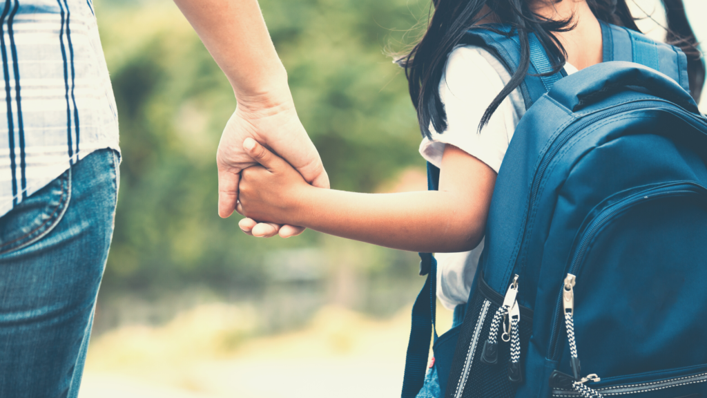 child returning to school 