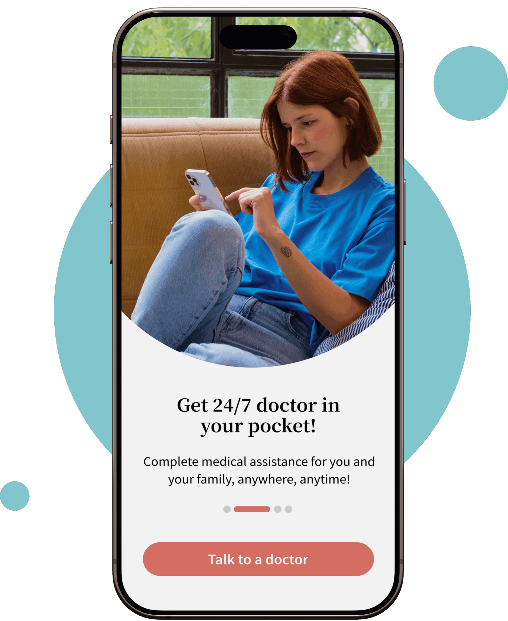 Patient using Your Doctors Online for medical consultation