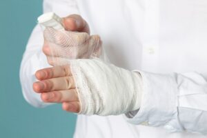 first aid cut