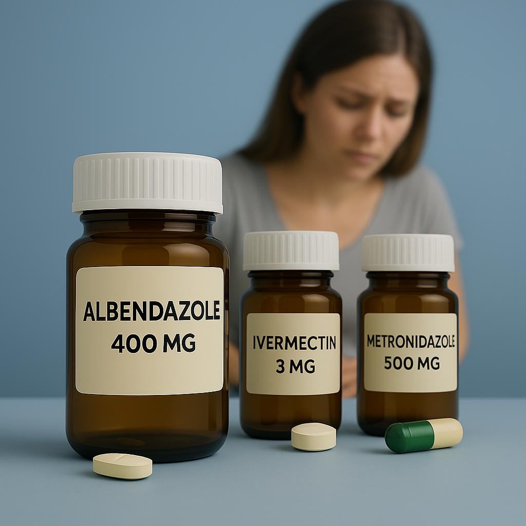 Get prescription for antiparasite medications